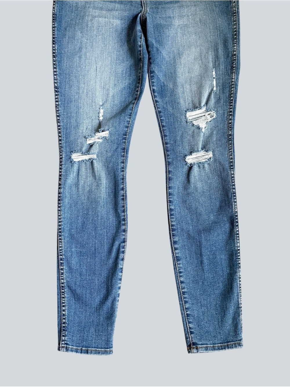 Kut From The Kloth Mia High Rise Fab Ab Toothpick Distressed Skinny Jeans Size 8 - Picture 3 of 8
